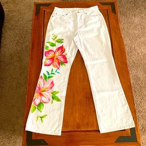 Ralph Lauren white jeans
